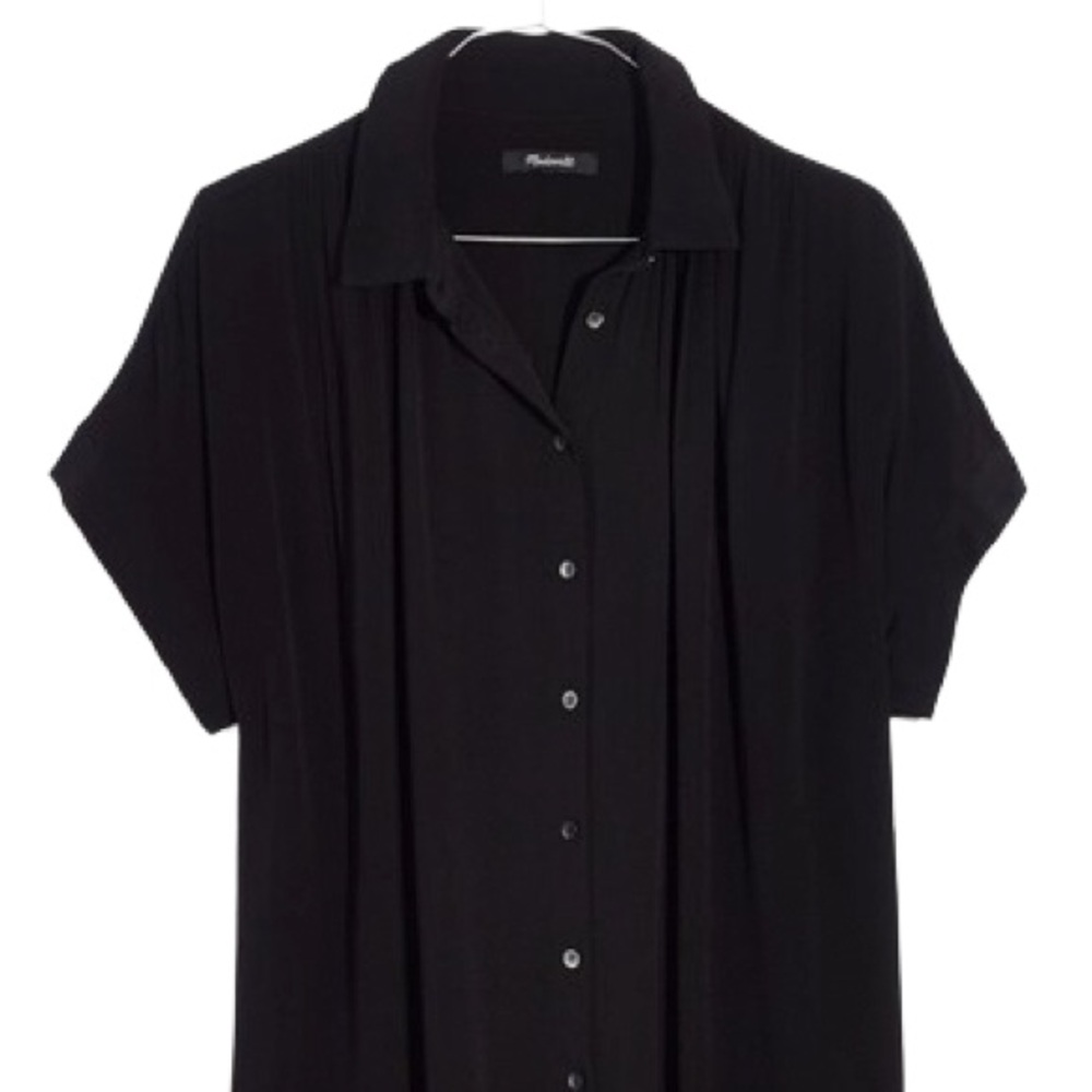 Madewell Central Drapey Shirt Black XL